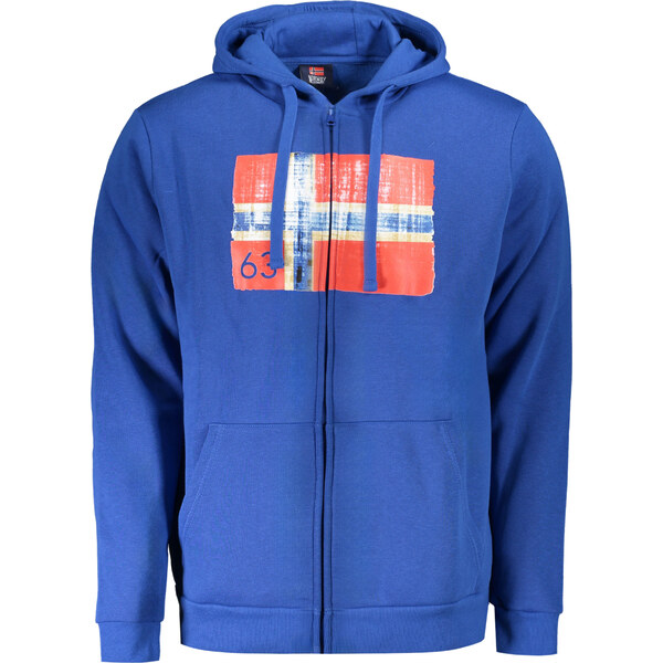 NORWAY 1963 Modrá pánska mikina na zips 64703686
