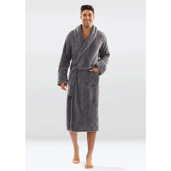 DKaren Pánsky huňatý župan 130 sivý 58184017