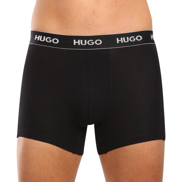 3PACK pánske boxerky HUGO čierné (50517886 991) 58146863