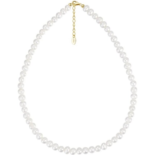 MAJYA Strieborná retiazka s perlami EDITTE pozlátená 11158 64582121