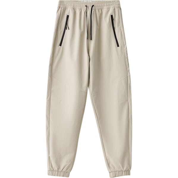 Bershka Nohavice svetlosivá 58155994