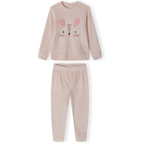 MINOTI Pyžamo svetloružová / čierna 58156255