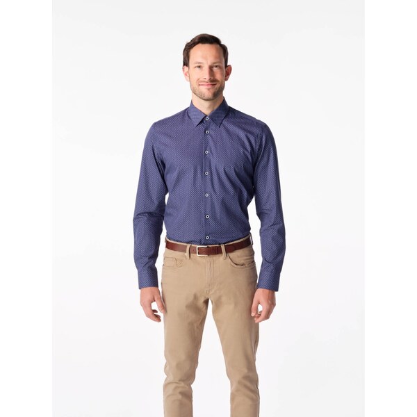 Pánska elegantná košeľa CityZen NORMAN tmavo modrá 58159874