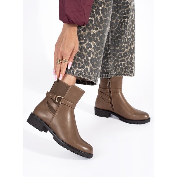 Shelvt Womens brown high boots 58160469