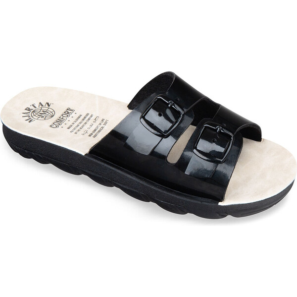 Dámske čierne šľapky MJARTAN DARLYN 58160012