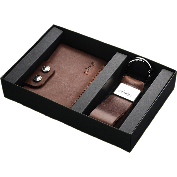 Pularys Pánska sada - kožená peňaženka a kľúčenka Hobby 189414102 66593323