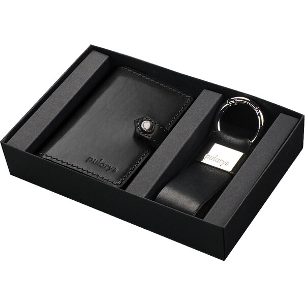 Pularys Pánska sada - kožená peňaženka a kľúčenka Hiker 211314101 66590007