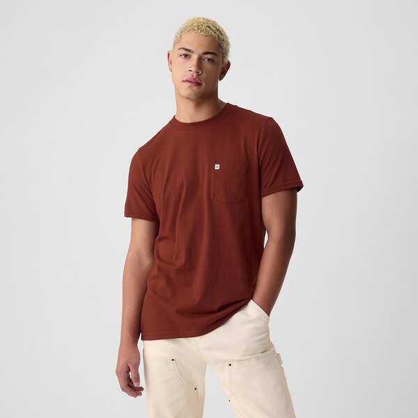 Tričko GAP Logo Pocket Tee Smoked Paprika S 58169976