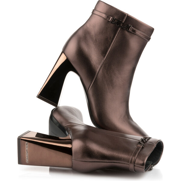 ČLENKOVÁ OBUV KARL LAGERFELD ASTRA NOVA ZIP ANKLE BOOT 58170502