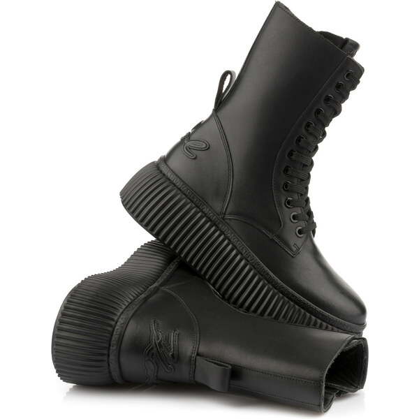 ČLENKOVÁ OBUV KARL LAGERFELD KREEPER LO MID LEG LACE BOOT 58170500