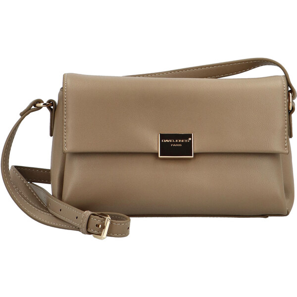 David Jones Dámska crossbody kabelka 7182-1 Taupe 66579579