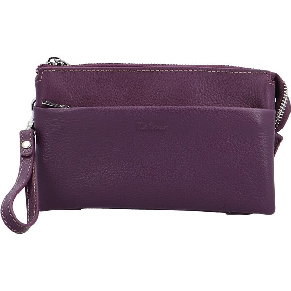 Dámska kožená crossbody kabelka fialová - Katana Isola fialová 58278793