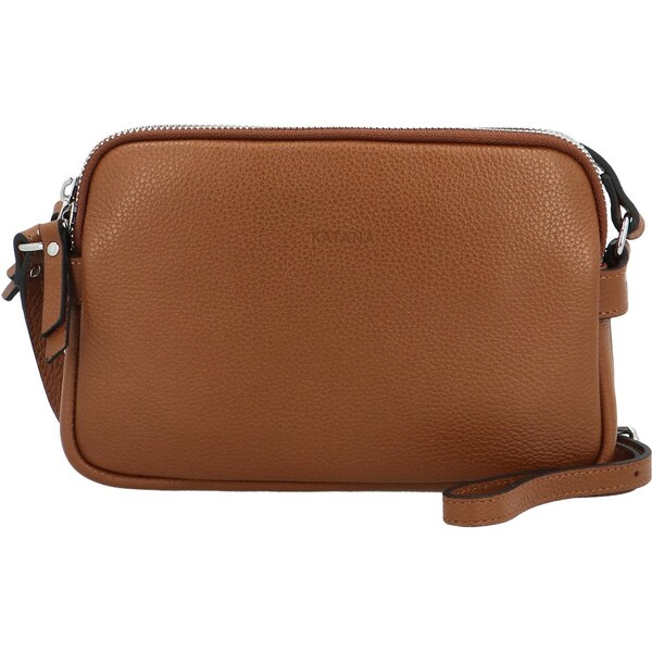 Dámska kožená crossbody kabelka koňaková - Katana Prina koňak 58278790
