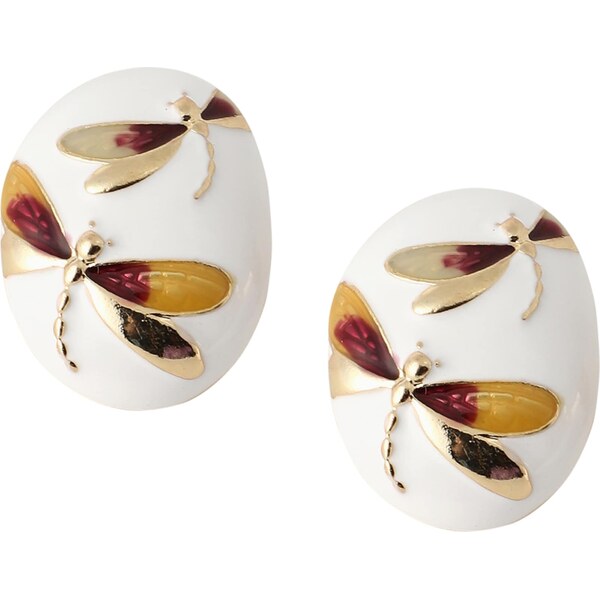 SOHI Náušnice Bitto zlatá / biela 63147073