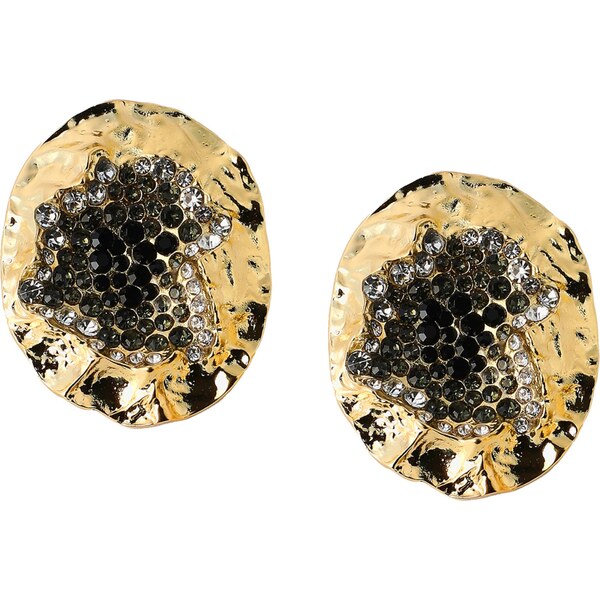 SOHI Náušnice Piroj zlatá / čierna 63147069