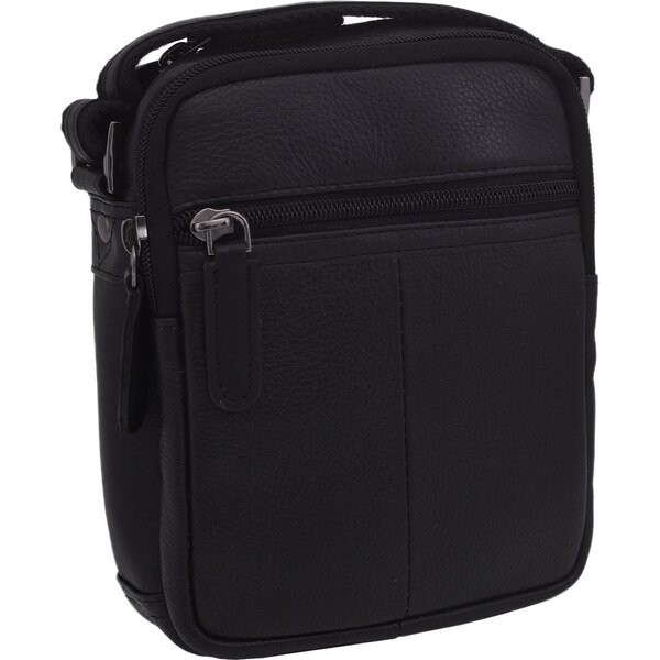 Mercucio Pánske kožené crossbody čierna nappa 250588 36622302