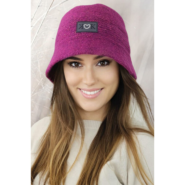 Kamea Fuksiový štýlový klobúk bucket Sonia, Farba fuksiová 58181749