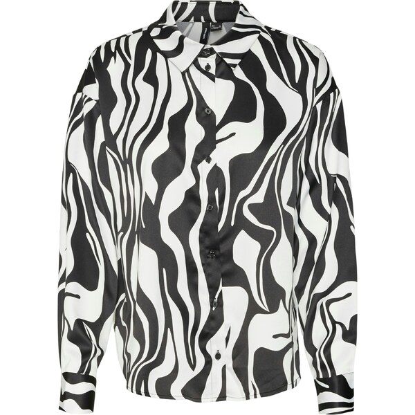 VERO MODA Blúzka VMMERLE čierna / biela 56680508
