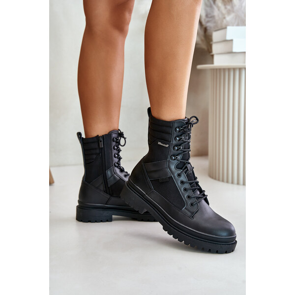 BIG STAR SHOES Leather Trapper Ankle Boots Mens Insulated Big Star 60161044