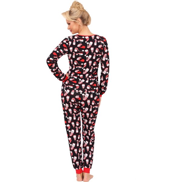 Donna bavlnené dámske pyžamo Santi - so škriatkami 58270672