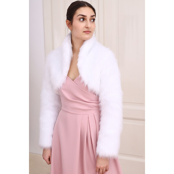Glara Hrejivé kožušinové bolerko k luxusným šatám 60121552