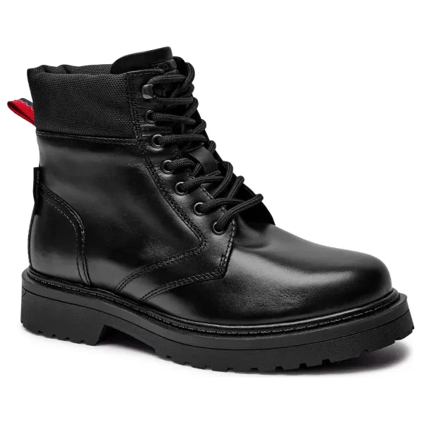 Tommy Jeans Kožené šnurovacie topánky TJM LACE UP BOOT 58220849