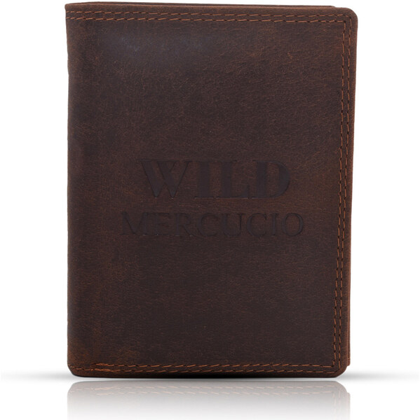 Pánska kožená peňaženka MERCUCIO tmavo hnedá 2911760 58222801