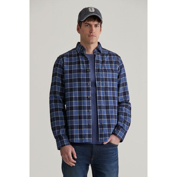 KOŠEĽA GANT REG HERRINGBONE CHECK SHIRT EVENING BLUE 58225153