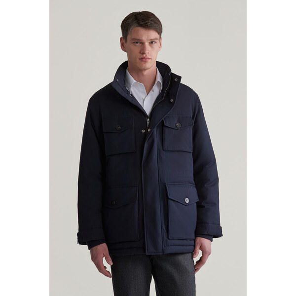 BUNDA GANT FLANNEL FIELD JACKET NIGHT BLUE 58225180