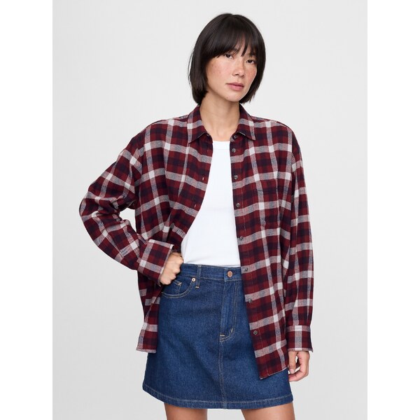 GAP Dámska Oversize flanelová košeľa Big Shirt 615180-01 66266560
