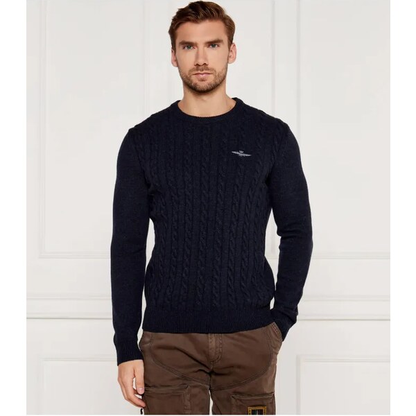 Aeronautica Militare Vlnený sveter | Regular Fit 58240913