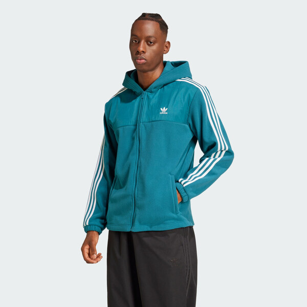 Adidas Mikina s kapucňou Adicolor 3-Stripes Teddy Fleece 65457581