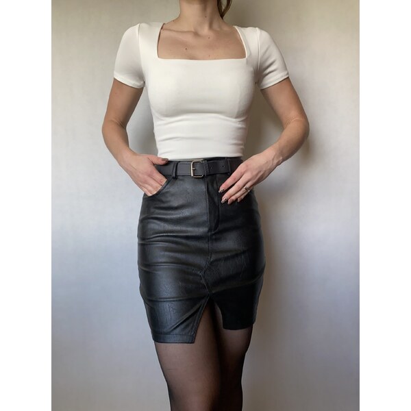 modnenakupy.sk Koženková sukňa SARA 35802646