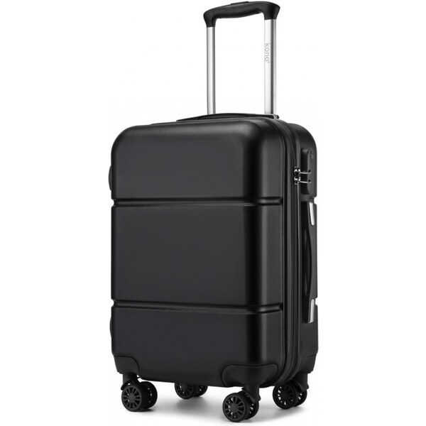 KONO Kufor - praktický na cesty, ABS s kolieskami, ver.2, čierny 58254211