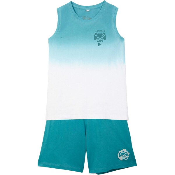 bonprix Top a džersejové bermudy (2-dielna sada), z bio bavlny, farba 50776864