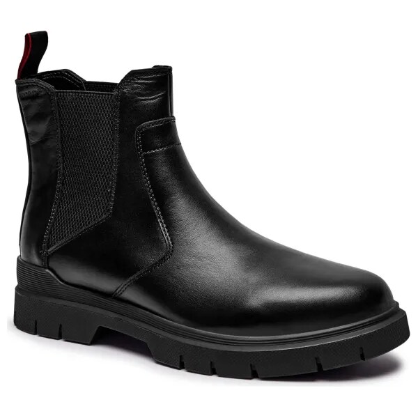 HUGO Kožené jazdecké topánky Ryan 58255486