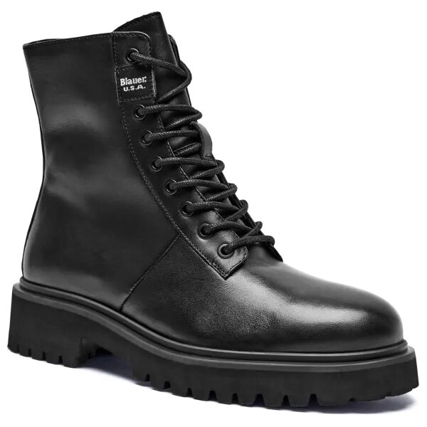 BLAUER Kožené šnurovacie topánky BUXTON 58255520