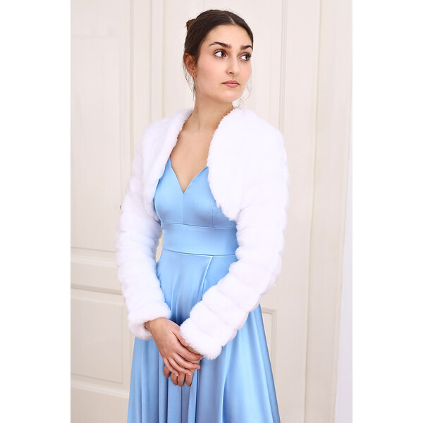 Glara Kožuškové bolerko s dlhým rukávom 58321311