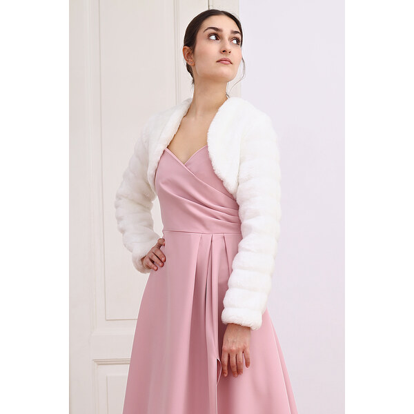 Glara Kožuškové bolerko s dlhým rukávom 58321312