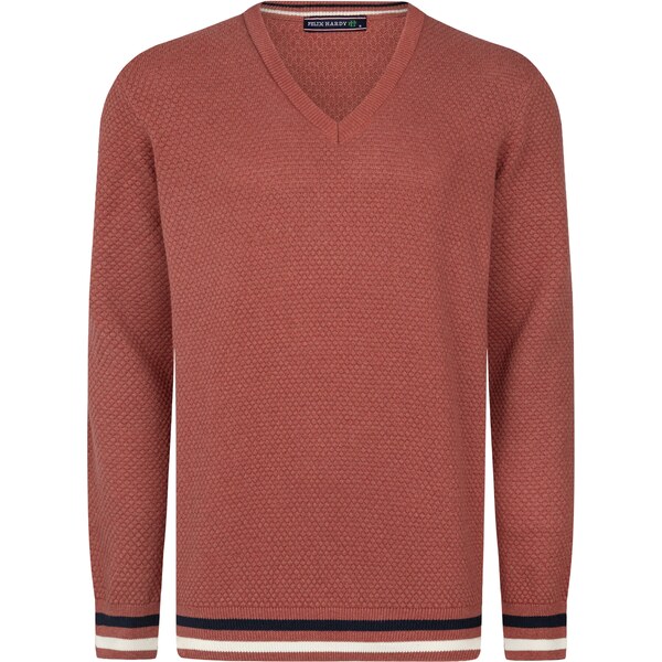 Felix Hardy Sveter hrdzavo červená / čierna / biela 58259163