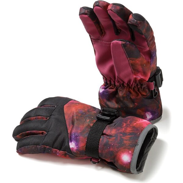 MINOTI Rukavice fialová melírovaná / zmiešané farby 58259202