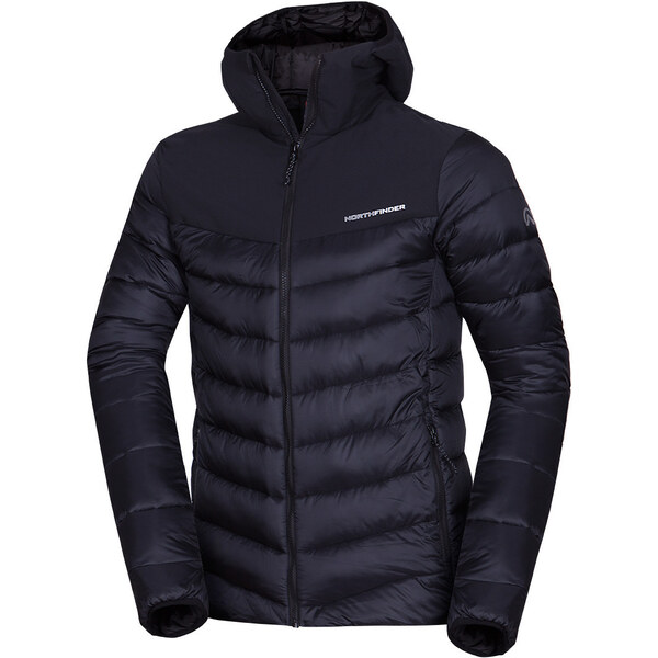 Northfinder Pánska zateplená outdoorová bunda FEDERICO čierna 58270949