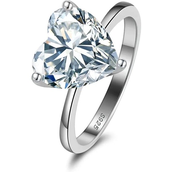 MAJYA Strieborný prsteň zirkónovej QUEENS HEART 11190/7 64582149