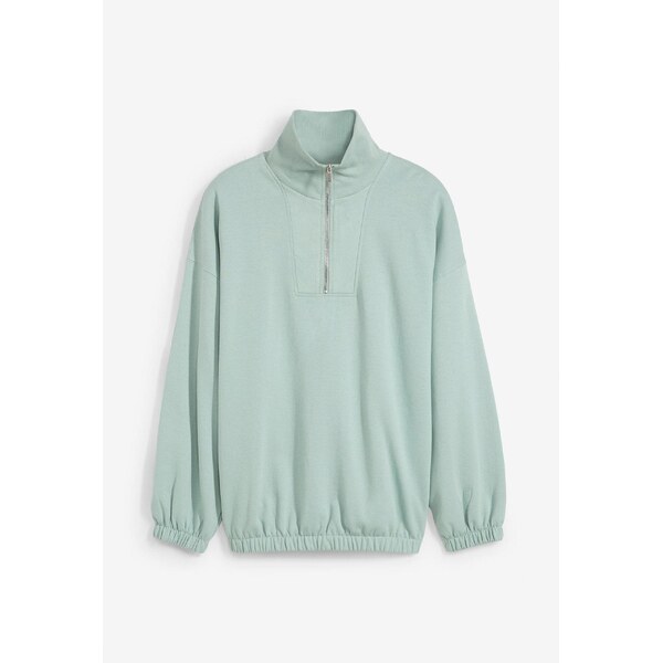 bonprix Oversize-mikina z bio bavlny, farba zelená 58271702