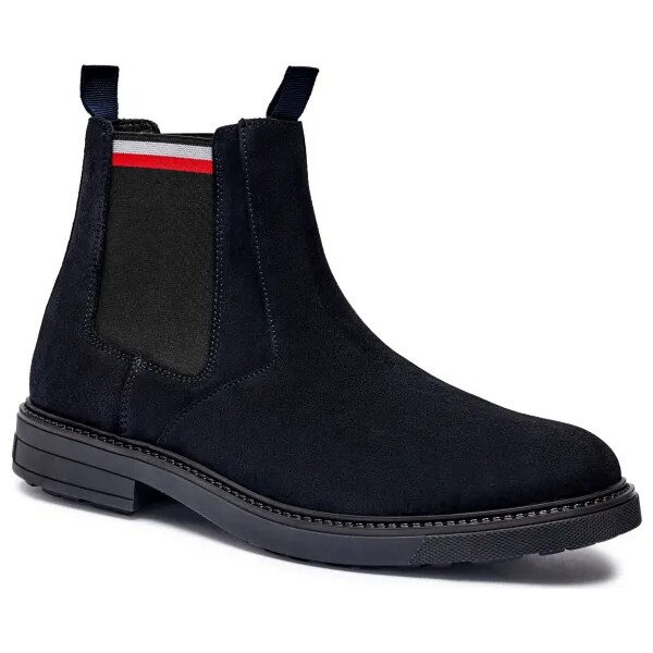 Tommy Hilfiger Jazdecké topánky CHELSEA | semiš 58270912