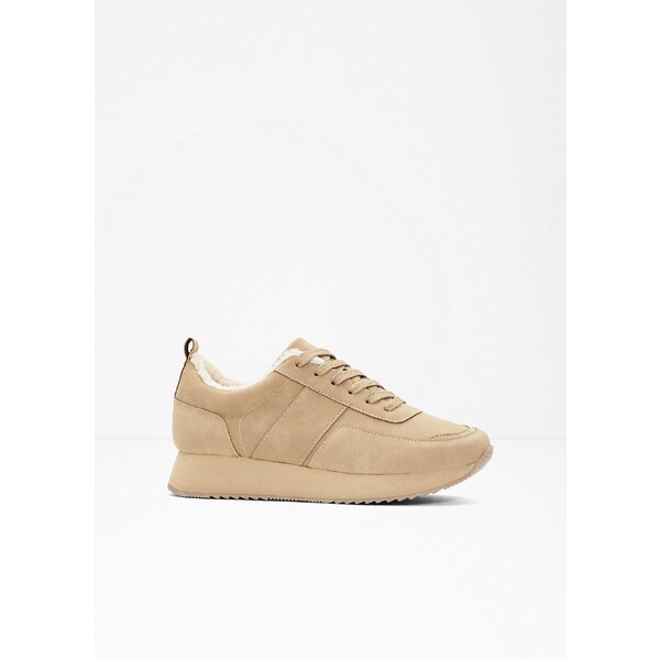 bonprix Nízke tenisky na platforme, farba béžová 58272065