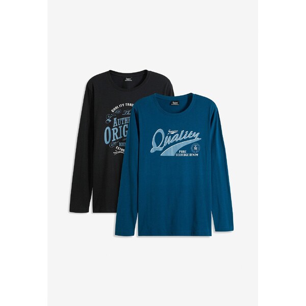 bonprix Tričko s dlhým rukávom (2 ks v balení) z bio bavlny, farba 58272241