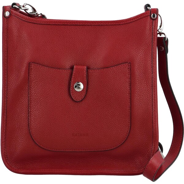 Dámska kožená crossbody červená - Katana Kristi červená 58278798