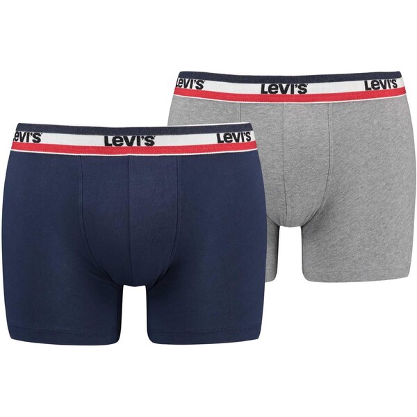 LEVIS Boxerky modrá / sivá / červená / biela 58275802