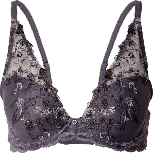 TRIUMPH Podprsenka Sensual Spotlight tmavosivá / čierna / biela 58276243